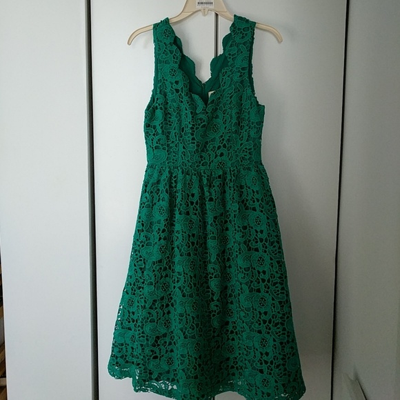 Green Lace Cocktail Dress